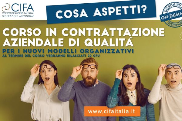 Guarda lo spot video del Corso in Contrattazione Collettiva di CIFA Italia